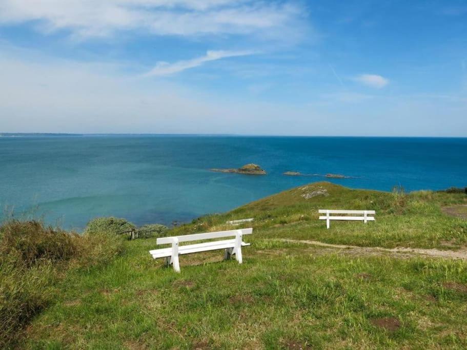 Appart' Avec Grande Terrasse Vue Mer -50M Plage Et Du Sentier De Randonnee Planguenoual ภายนอก รูปภาพ